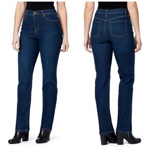 Gloria Vanderbilt Denim Blue Skinny Five Pocket Plus Size Jeans Size 16W EUC